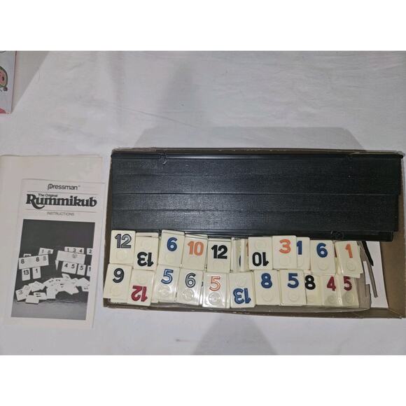 Pressman Rummikub Fast Moving Rummy Tile Game 1990 Edition Complete - Picture 3 of 4
